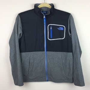 The North Face - Boys Gray Fleece Zip Up Jacket